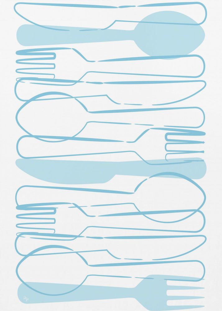 Blue Cutlery | Canvas