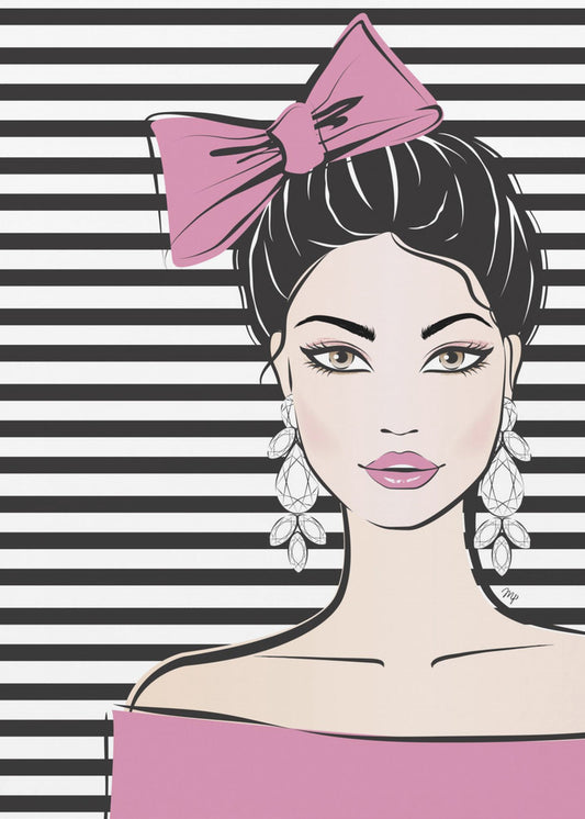 Striped Elegance | Poster