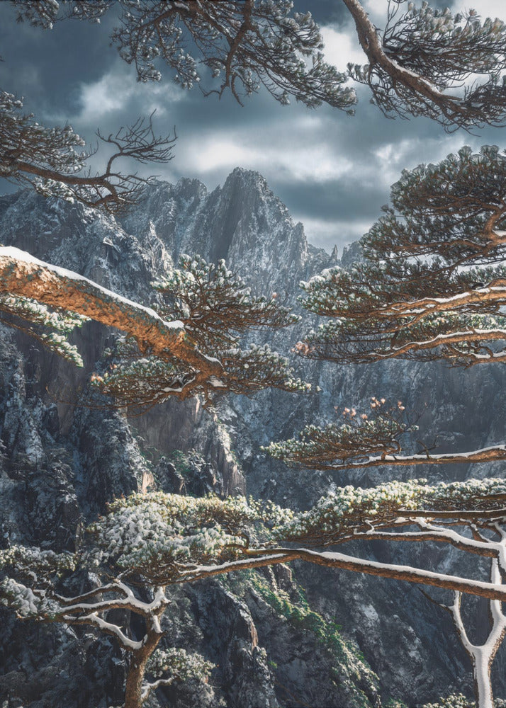 Yellow mountain | Canvas