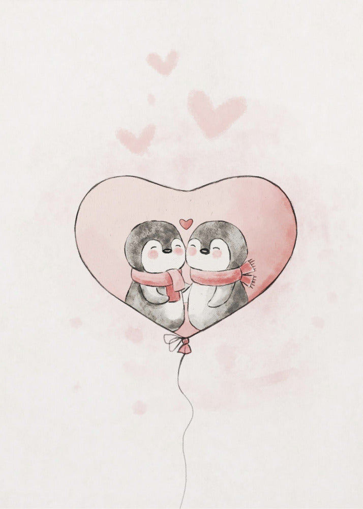 Penguin in love | Canvas
