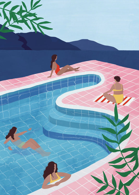 Pool Ladies | Canvas