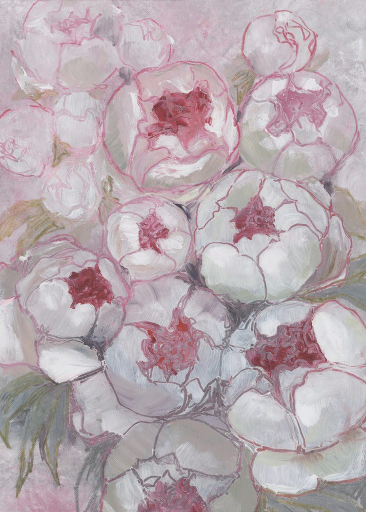Nuria bouquet of peonies in pink | Canvas