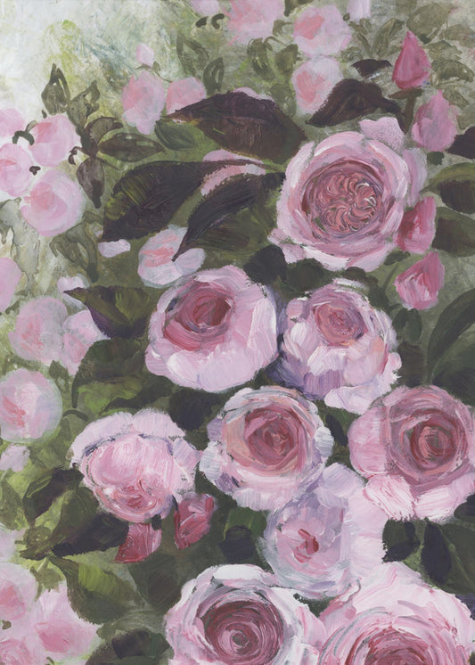 Aurorie painterly roses | Canvas