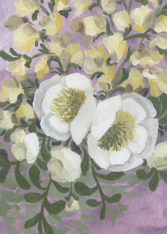 Raelynna painterly florals | Poster