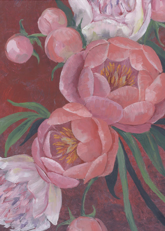 Nevaeh peonies | Poster