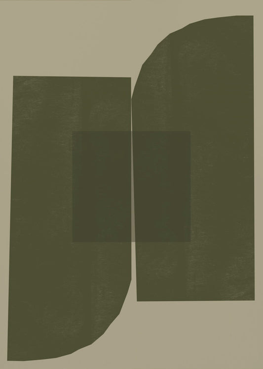 Dark Geometric Forms | Poster