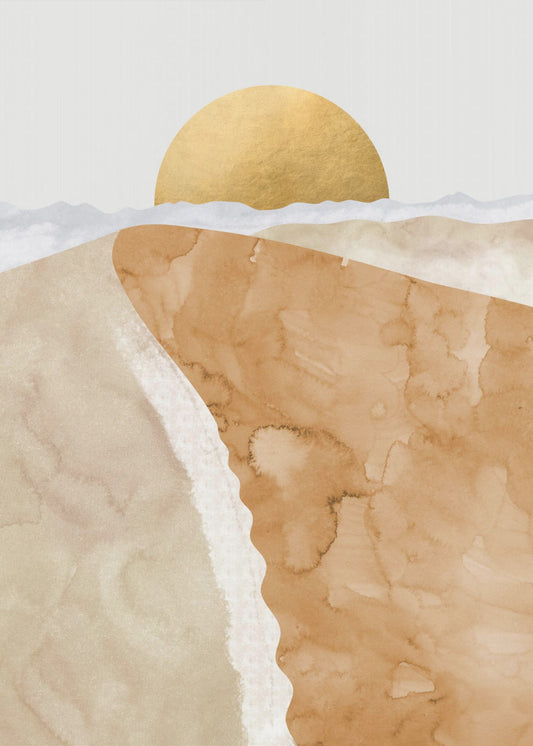 Gold sand dune | Canvas