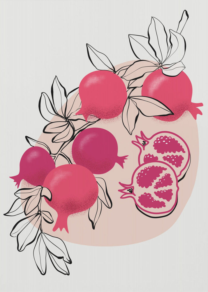 Fathia pomegranates | Canvas