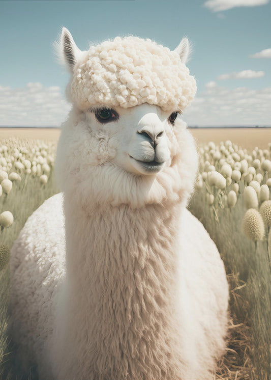Llama in Bloom | Canvas