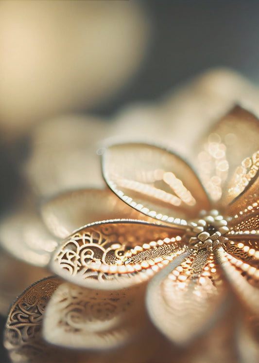 Golden Petal Glow | Poster