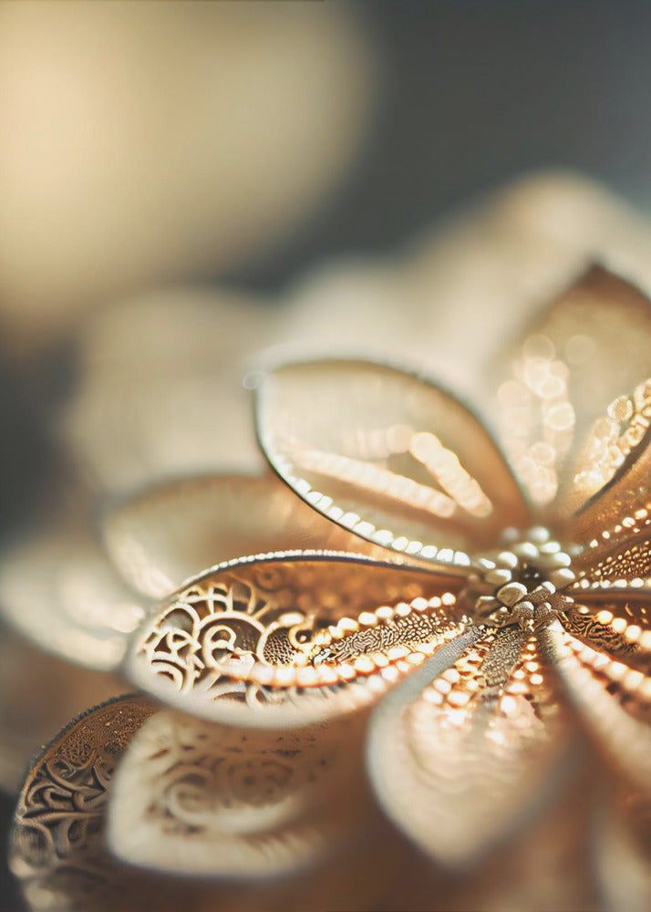 Golden Petal Glow | Canvas