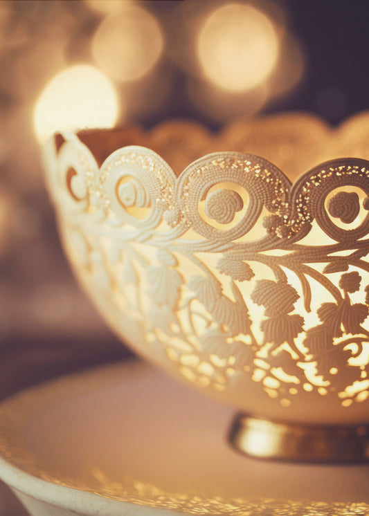 Golden Lace Glow | Poster