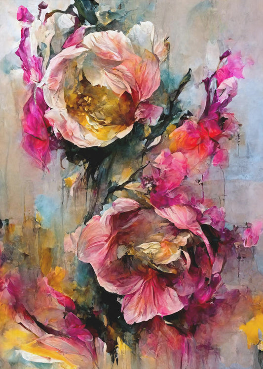 Vivid Bloom Fusion | Canvas