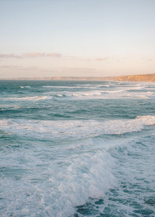 Praia Bordeira waves Portugal | Poster