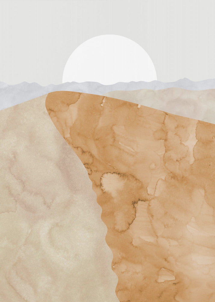 Sand dune and moon | Poster