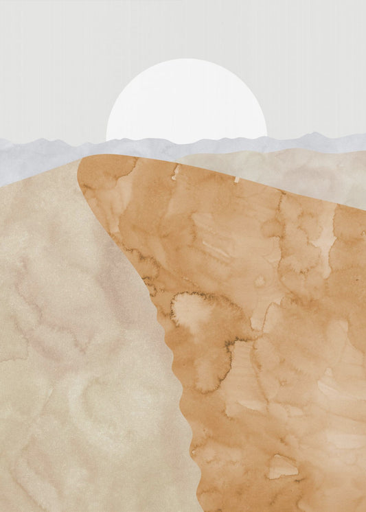 Sand dune and moon | Poster