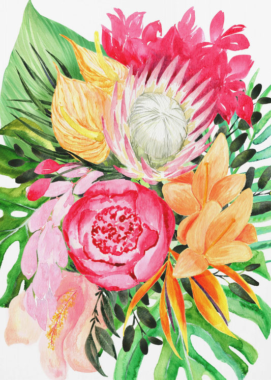 Celia tropical bouquet | Poster