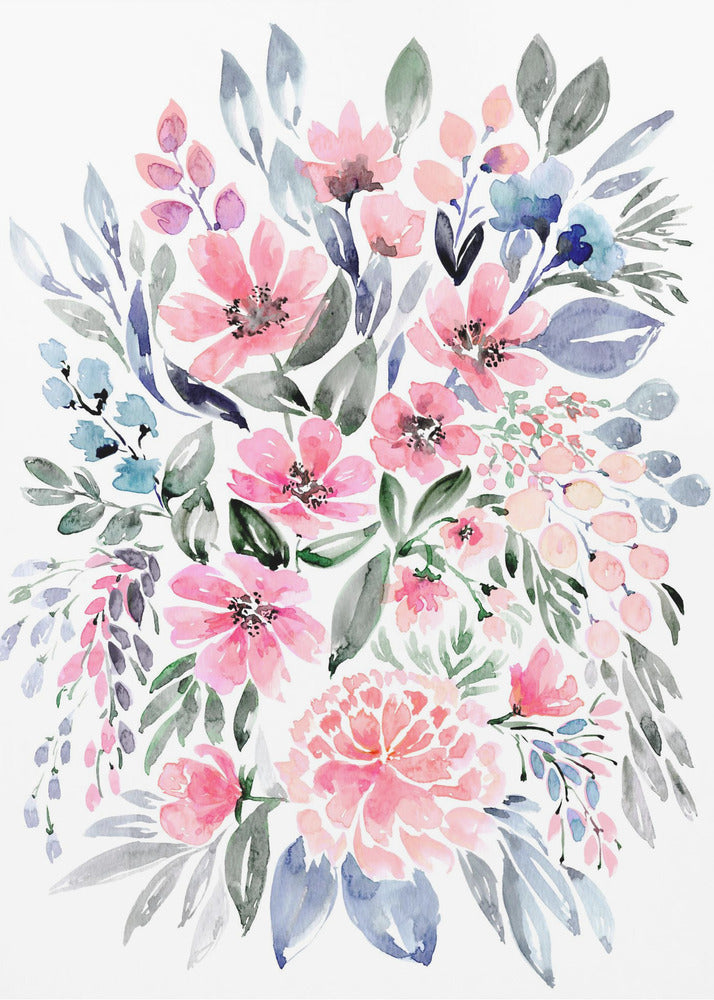 Clara watercolor bouquet | Canvas
