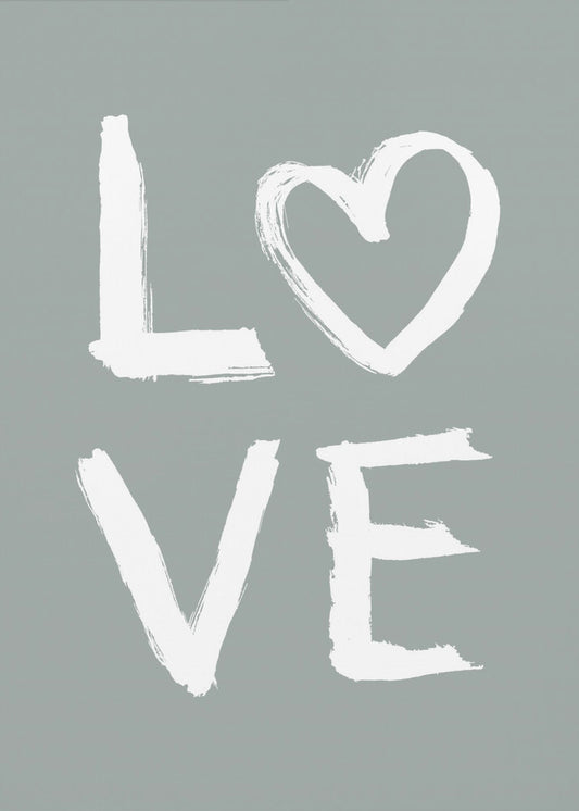 LOVE Toothy Green | Canvas