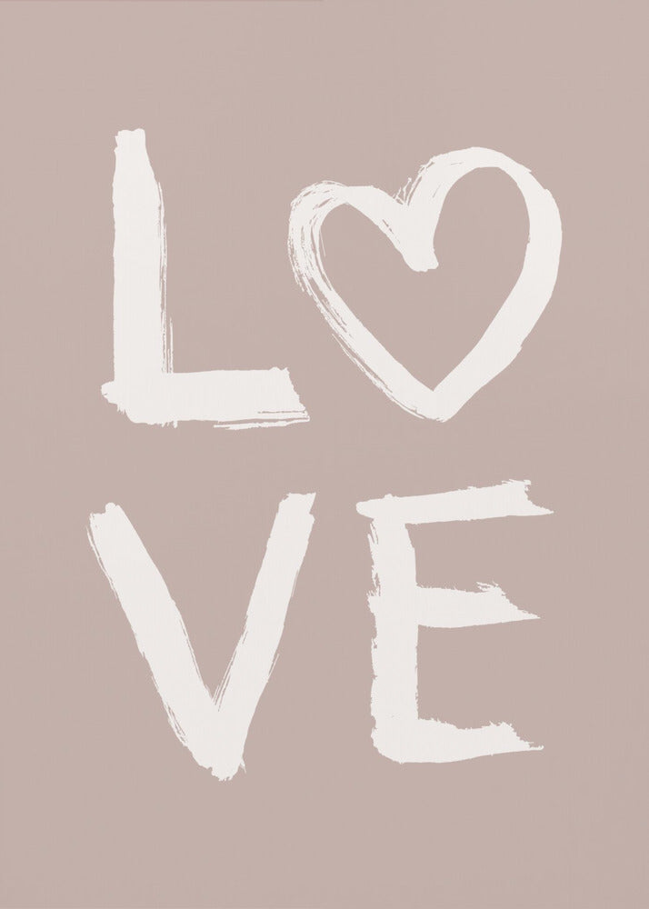 LOVE Toothy Pink | Canvas