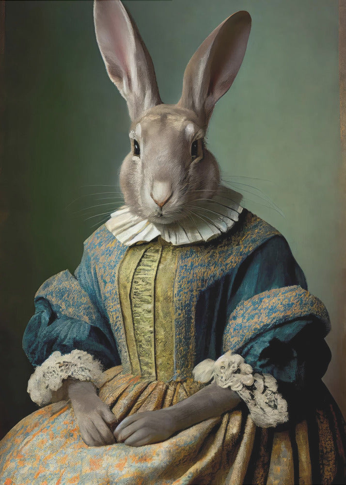 Regal Hare Portrait | Poster