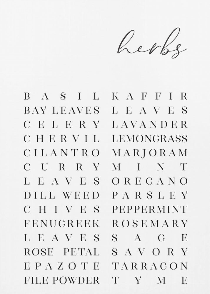 List of herbs | Canvas