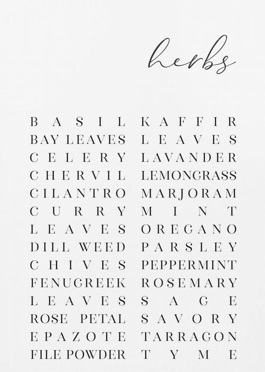 List of herbs | Canvas