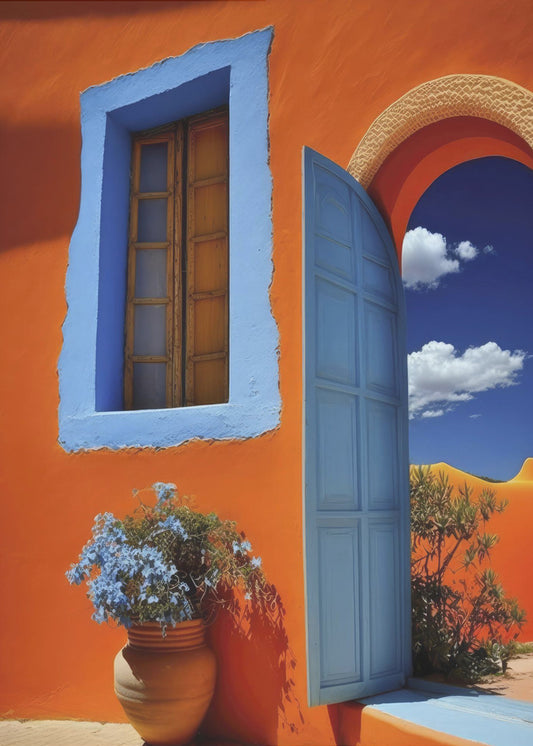 Vibrant Doorway Vista | Canvas