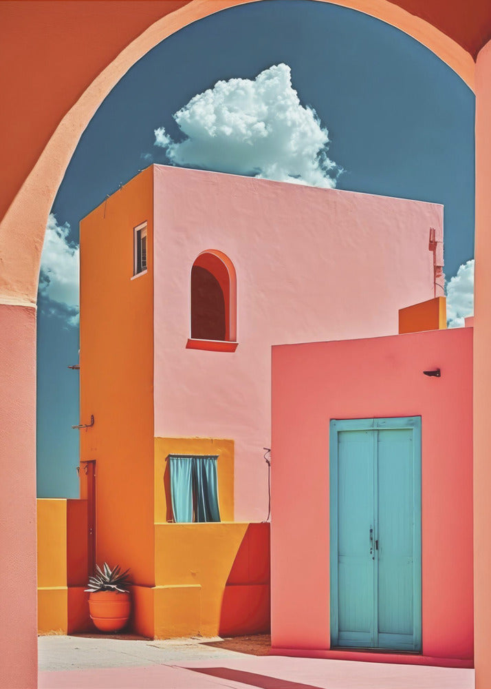 Vibrant Archway Scene | Canvas