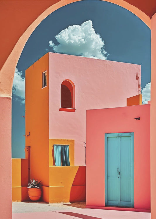 Vibrant Archway Scene | Canvas