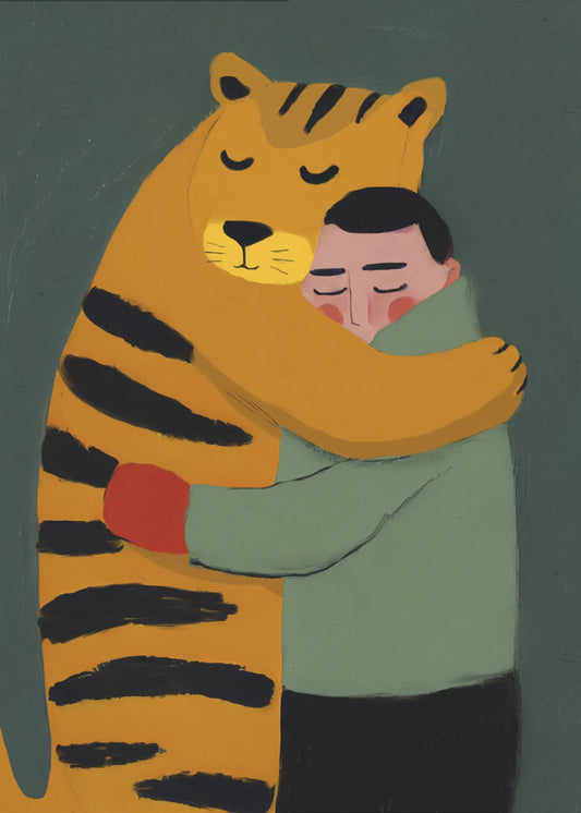Tiger&#039;s Gentle Hug | Poster
