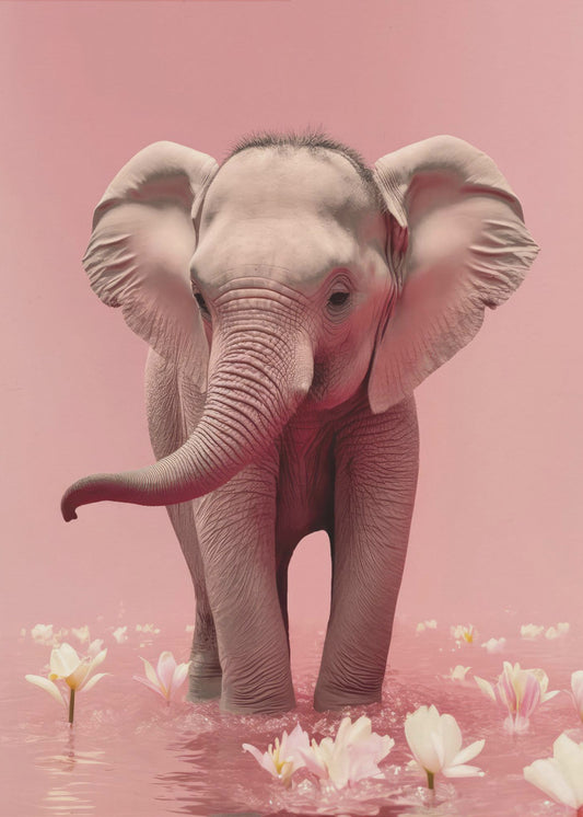Elephant in Blossoms | Poster