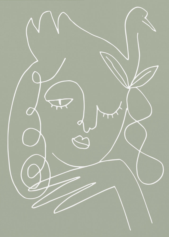 Woman Green | Canvas