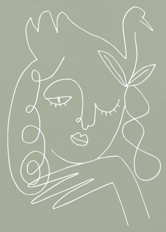 Woman Green | Canvas