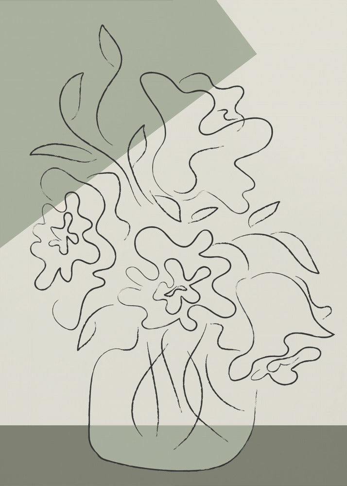 Flower Green | Canvas