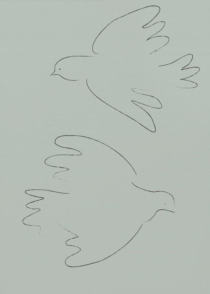 DOVES Green | Canvas