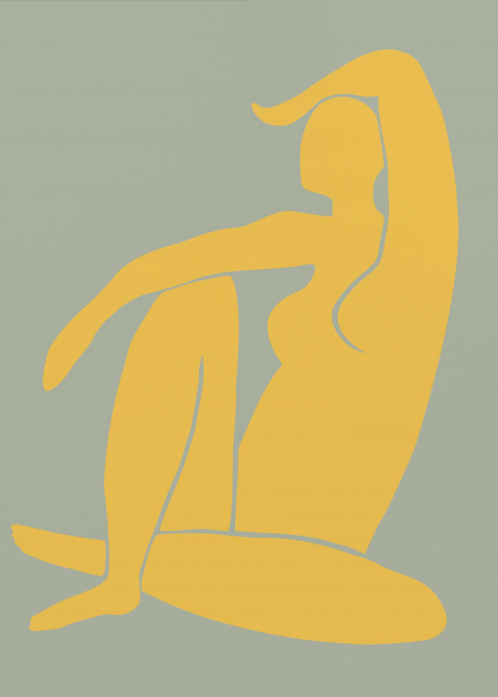 Figure Green And Yellow Matisse Style | Poster