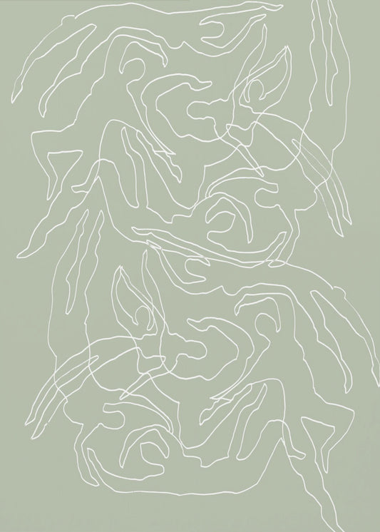 Swimmers Green | Canvas