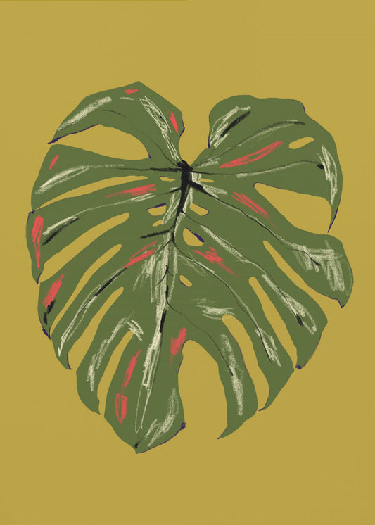 Monstera Leaf Green | Canvas