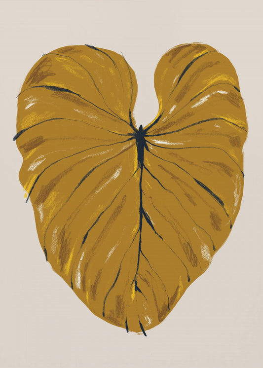 Philodendron Gloriosum Mustard | Canvas