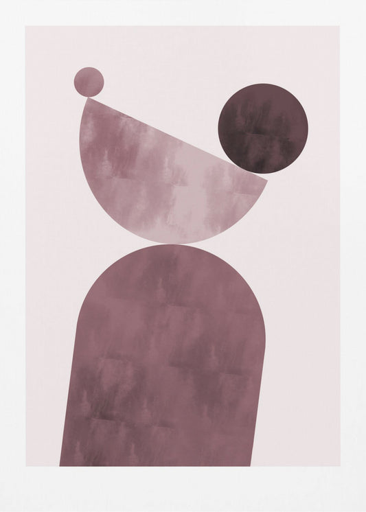 Geometrical Shapes Purple | Canvas