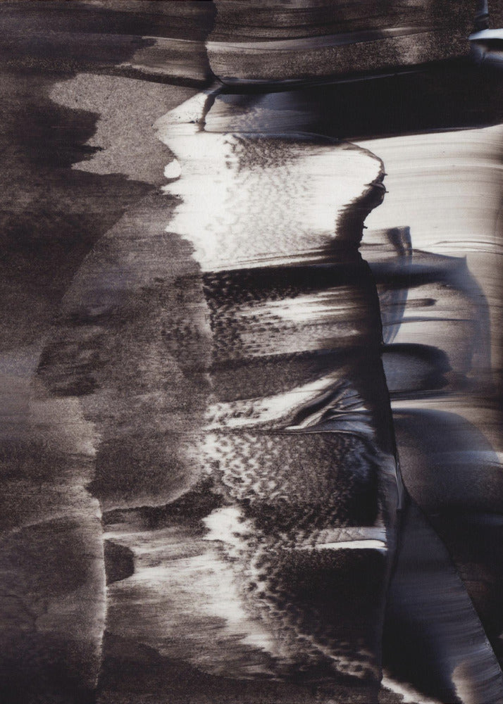 Monochrome Textures And Fluid Brushstrokes | Poster