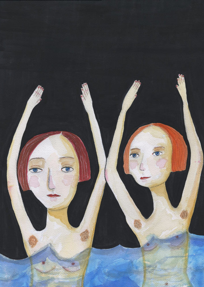 Swimming Girls | Poster