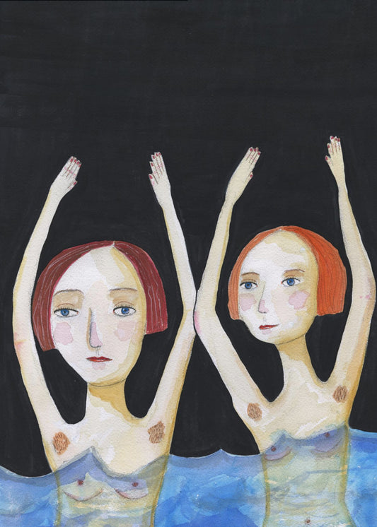 Swimming Girls | Poster