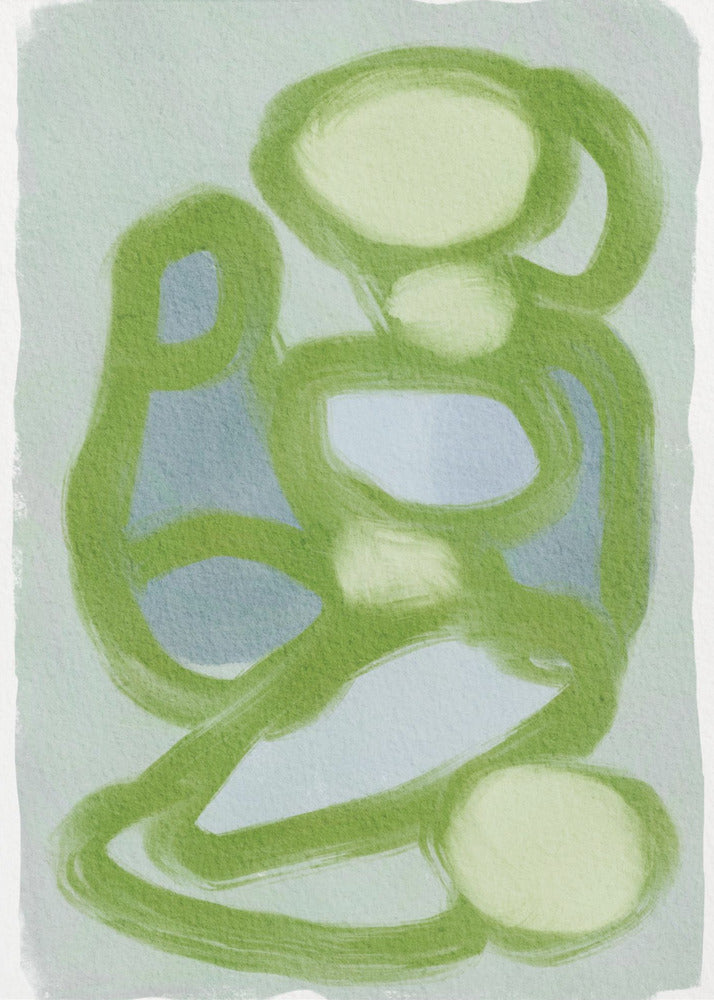 Green Circles 2 | Canvas