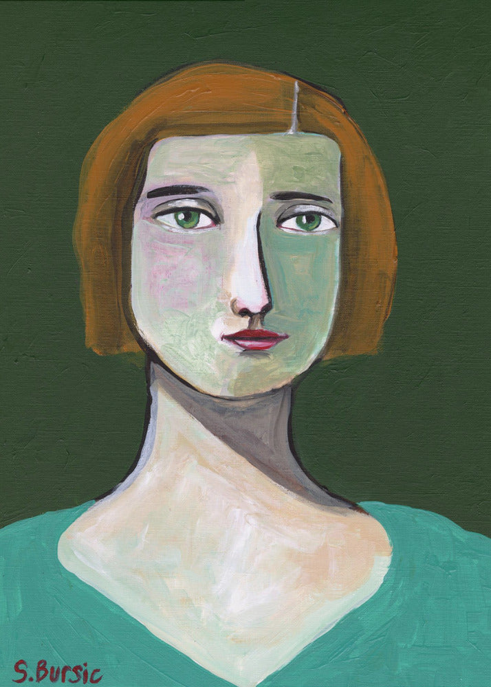Green Lady | Canvas