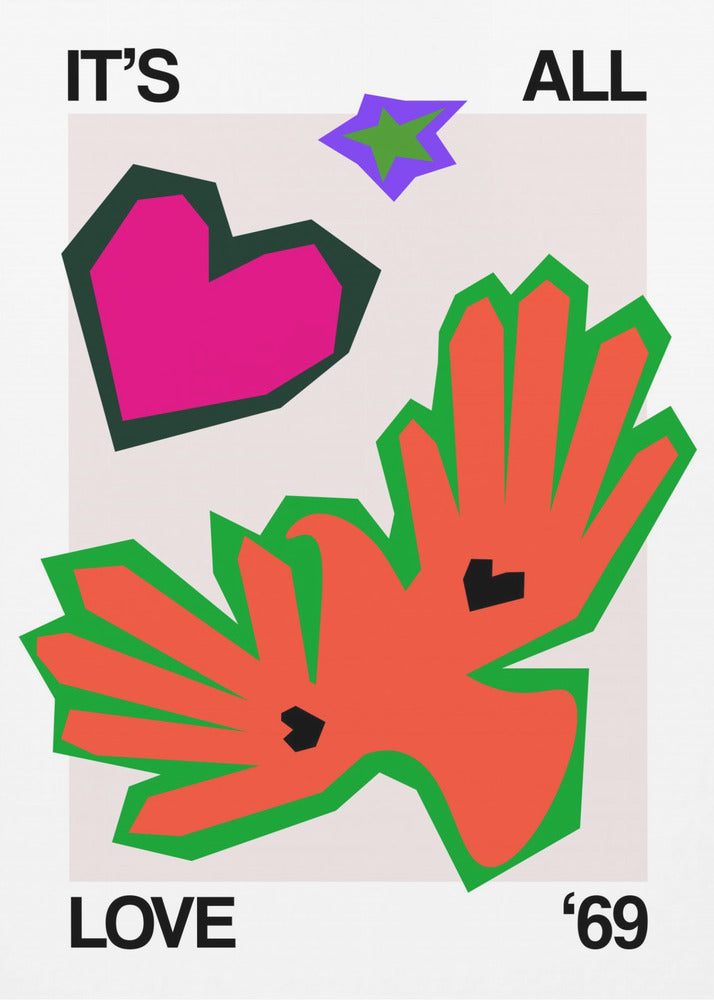 It's All Love '69 Bird Orange | Poster