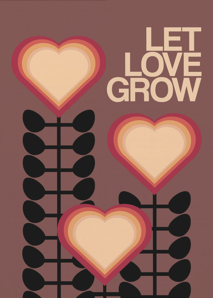 Let Love Grow Brown | Canvas