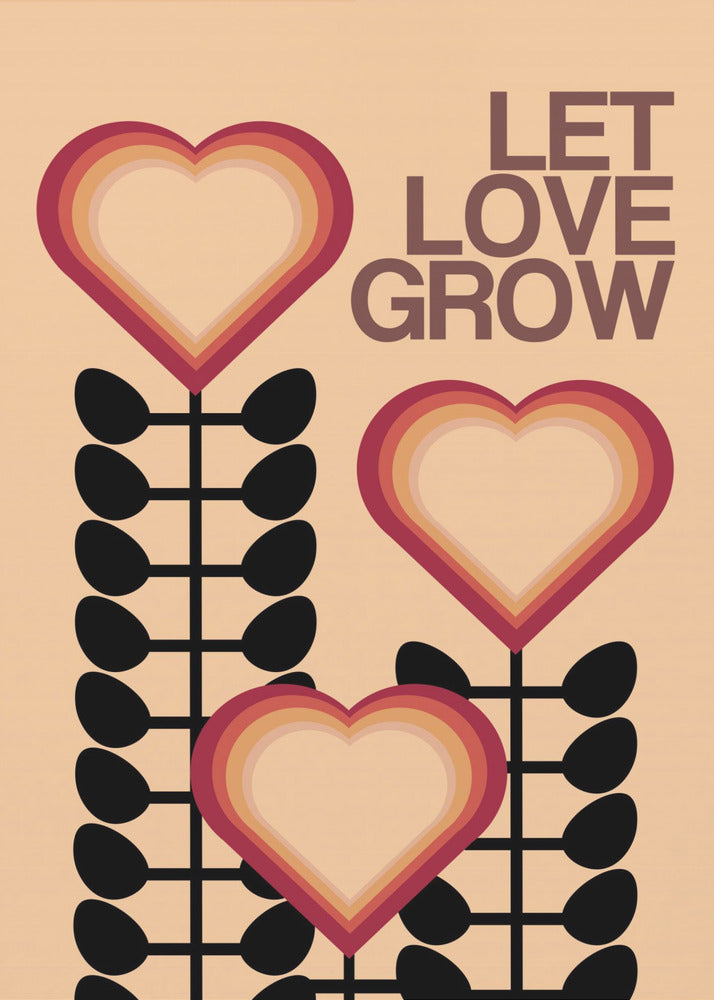 Let Love Grow Cream | Poster