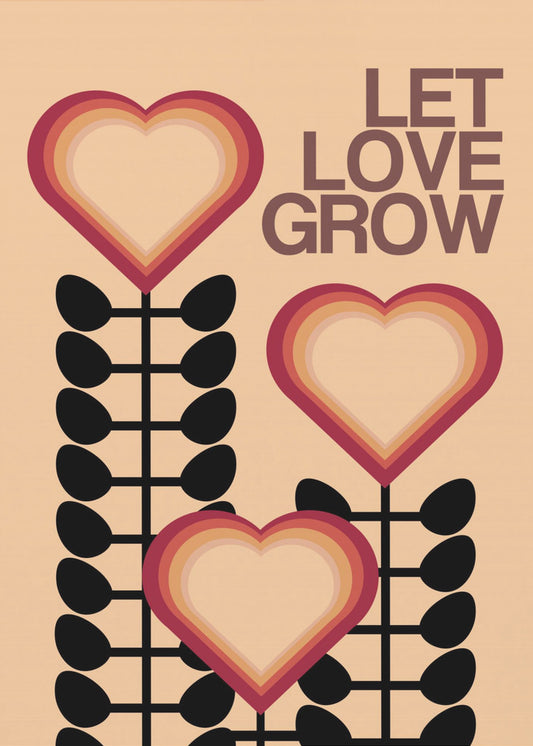 Let Love Grow Cream | Poster